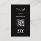 Black DJs Karaoke DJs Signer Vocal Music Producer Visitenkarte (Rückseite)