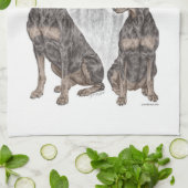 Black Doberman Hunde Handtuch (Gefaltet)
