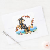 Black Doberman Pinscher Kinda Crabby Stickers (Umschlag)