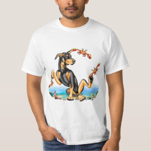 Black Doberman Pinscher Kinda Crabby Tee Shirts