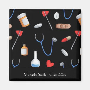 Black Doctor Nurse Abschluss Bevorzugung Magnet