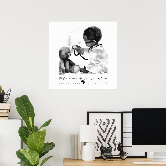 Black Doctor Poster (Heimbüro)