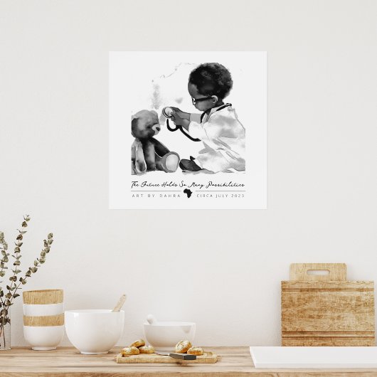 Black Doctor Poster (Küche)