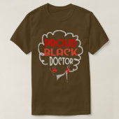 Black Doctor Women African American PhD MD Graduat T-Shirt (Design vorne)