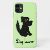 Black Dog / Dog Lover iPod Touch Case (Rückseite)