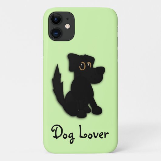 Black Dog / Dog Lover iPod Touch Case (Rückseite)