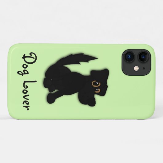 Black Dog / Dog Lover iPod Touch Case (Rückseite (Horizontal))