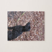 Black Dog Foto Puzzle (Horizontal)