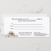 Black Dog Grooming Boutique Begleiter Geschenk (Rückseite)