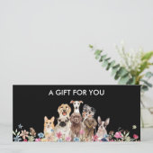 Black Dog Grooming Boutique Begleiter Geschenk (Stehend Vorderseite)