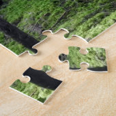 Black Dog Labrador Shepherd Forest Woods Picture F Puzzle (Seite)