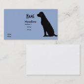 Black Dog on Edge Visitenkarte (Vorne/Hinten)