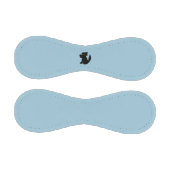 Black Dog Pooch Blau Baseball (Paneele)