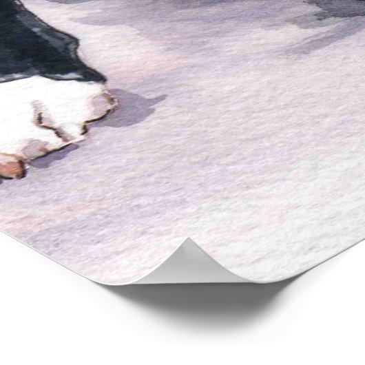 'Black Dog' Poster (Ecke)