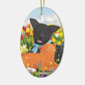 Black Dog, Red Cat Weihnachtsbaum Ornament (Links)