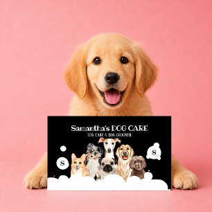 Black Dog Spa Salon Sitzbad Groomer Visitenkarte