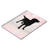 Black Dog Sparkle Notizblock (Linke Seite)