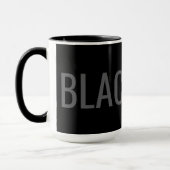 Black Dog - Typografie-Mug Tasse (Links)