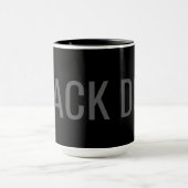 Black Dog - Typografie-Mug Tasse (Zentrum)
