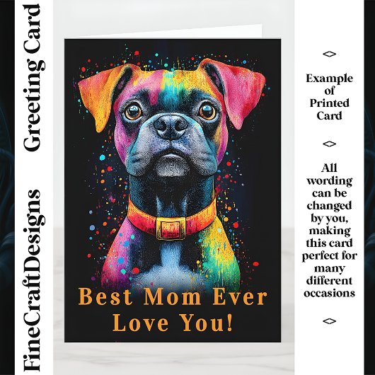 Black Dog Vivid Paint Splashes, CS6 Custom Mother Karte