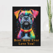 Black Dog Vivid Paint Splashes, CS6 Custom Mother Karte (Vorderseite)