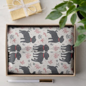 Black Dog Weihnachtszettel Seidenpapier (Geschenk)