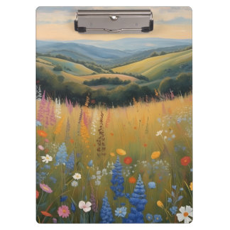 Black Dog Wildflower Clipboard Klemmbrett