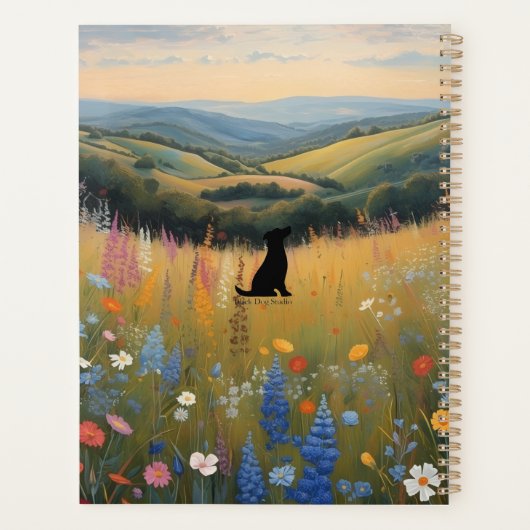Black Dog Wildflower Planner Planer (Rückseite)