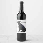 Black Dog Wine Lable Weinetikett (Vorderseite)