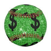 Black-Dollar-Geld-Unternehmer Wall Street Baseball (Rückseite)