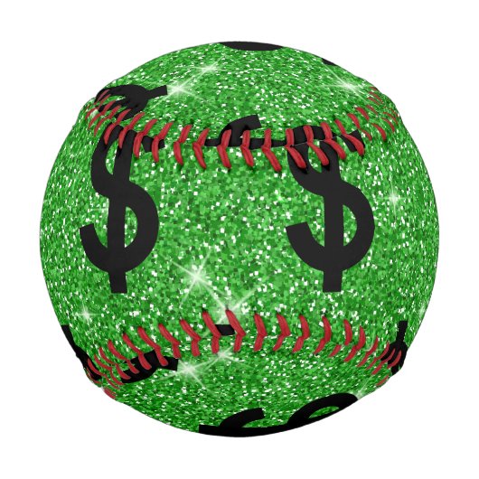 Black-Dollar-Geld-Unternehmer Wall Street Baseball (Vorderseite)