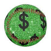 Black-Dollar-Geld-Unternehmer Wall Street Baseball (Vorderseite Links)