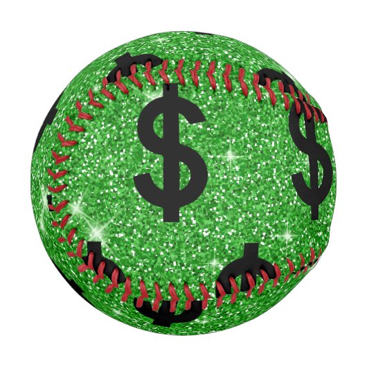 Black-Dollar-Geld-Unternehmer Wall Street Baseball (Vorderseite Links)