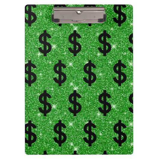 Black-Dollar-Geld-Unternehmer Wall Street Klemmbrett (Vorderseite)