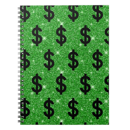 Black-Dollar-Geld-Unternehmer Wall Street Notizblock (Vorderseite)