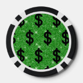 Black-Dollar-Geld-Unternehmer Wall Street Pokerchips (Rückseite)