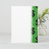 Black-Dollar-Geld-Unternehmer Wall Street Save The Date (Stehend Vorderseite)