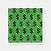 Black-Dollar-Geld-Unternehmer Wall Street Serviette (Vorderseite)