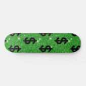 Black-Dollar-Geld-Unternehmer Wall Street Skateboard (Horizontal)