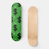 Black-Dollar-Geld-Unternehmer Wall Street Skateboard (Vorderseite)