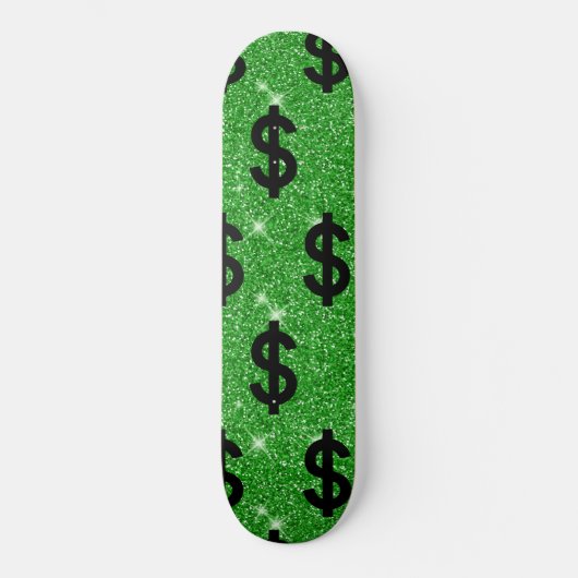 Black-Dollar-Geld-Unternehmer Wall Street Skateboard (Vorderseite)