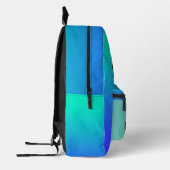 Black Dollar Sign Aqua Bedruckter Rucksack (Links)