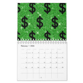 Black Dollar Sign Money Unternehmer Wall Street Kalender (Feb 2026)