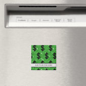 Black Dollar Sign Money Unternehmer Wall Street Magnet (In Situ (Geschirrspüler))