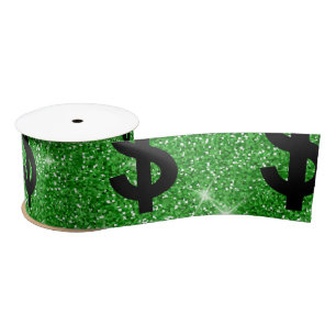 Black Dollar Sign Money Unternehmer Wall Street Satinband