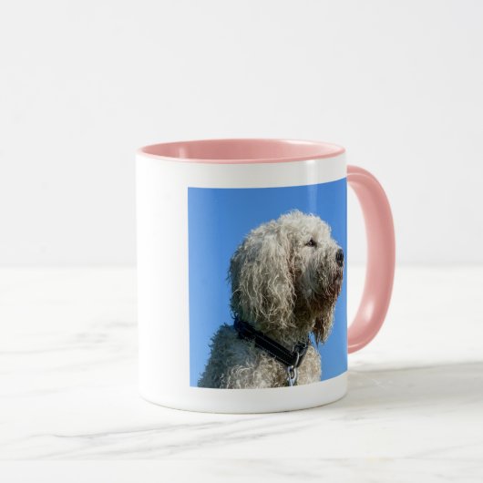 Black Doodle Dog Mama Custom Foto Tasse (VorderseiteRechts)