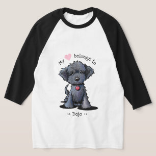 Black Doodle Pup Mein Herz gehört T-Shirt