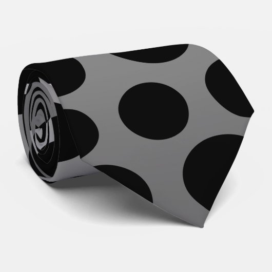 Black Dot Krawatte (Gerollt)