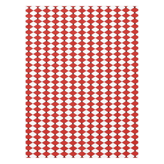 Black Dot Red und White Harlequin Tischdecke (Vorderseite)