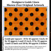 Black Dots on Orange Repeat Design DW2 Decoupage Seidenpapier